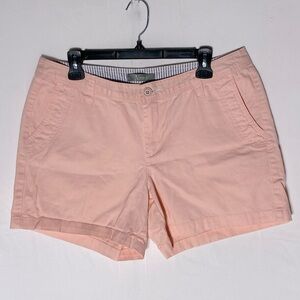 Natural Reflections Light Peach Flat Front Casual Shorts 12